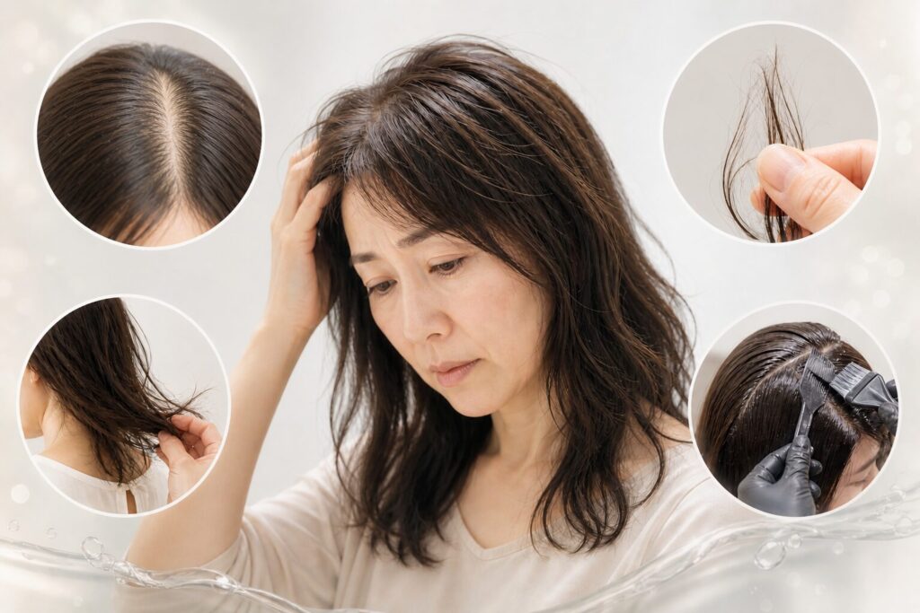 50代女性髪のダメージ