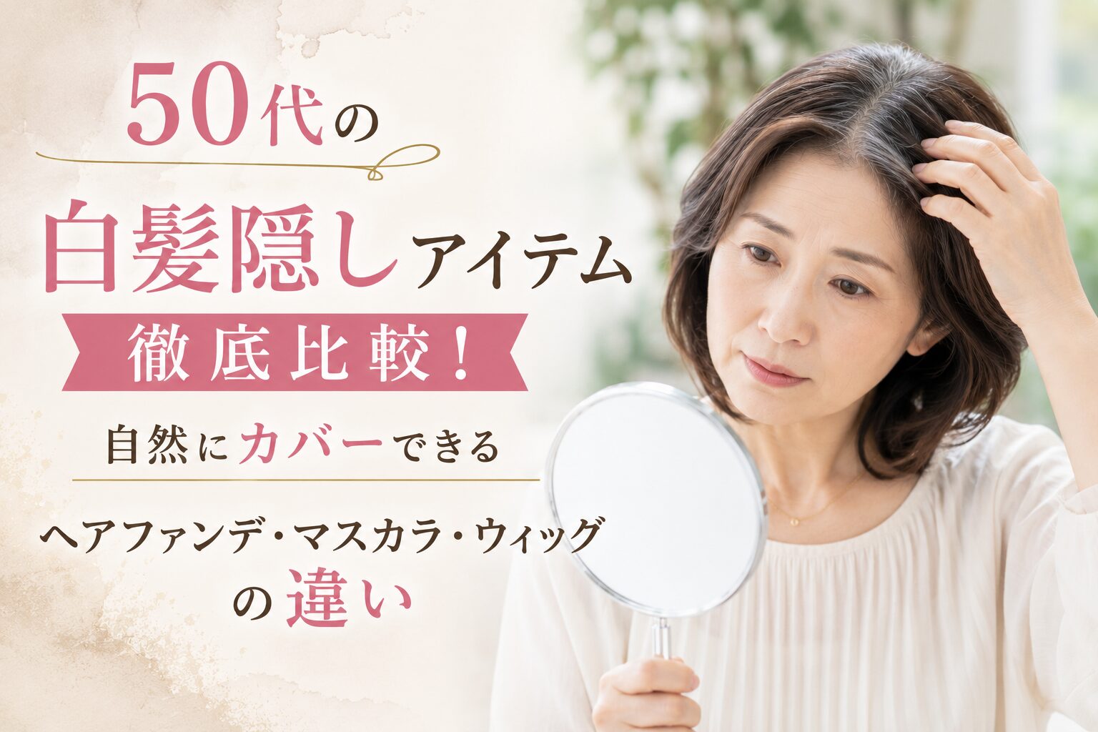 50白髪隠しアイテム徹底比較