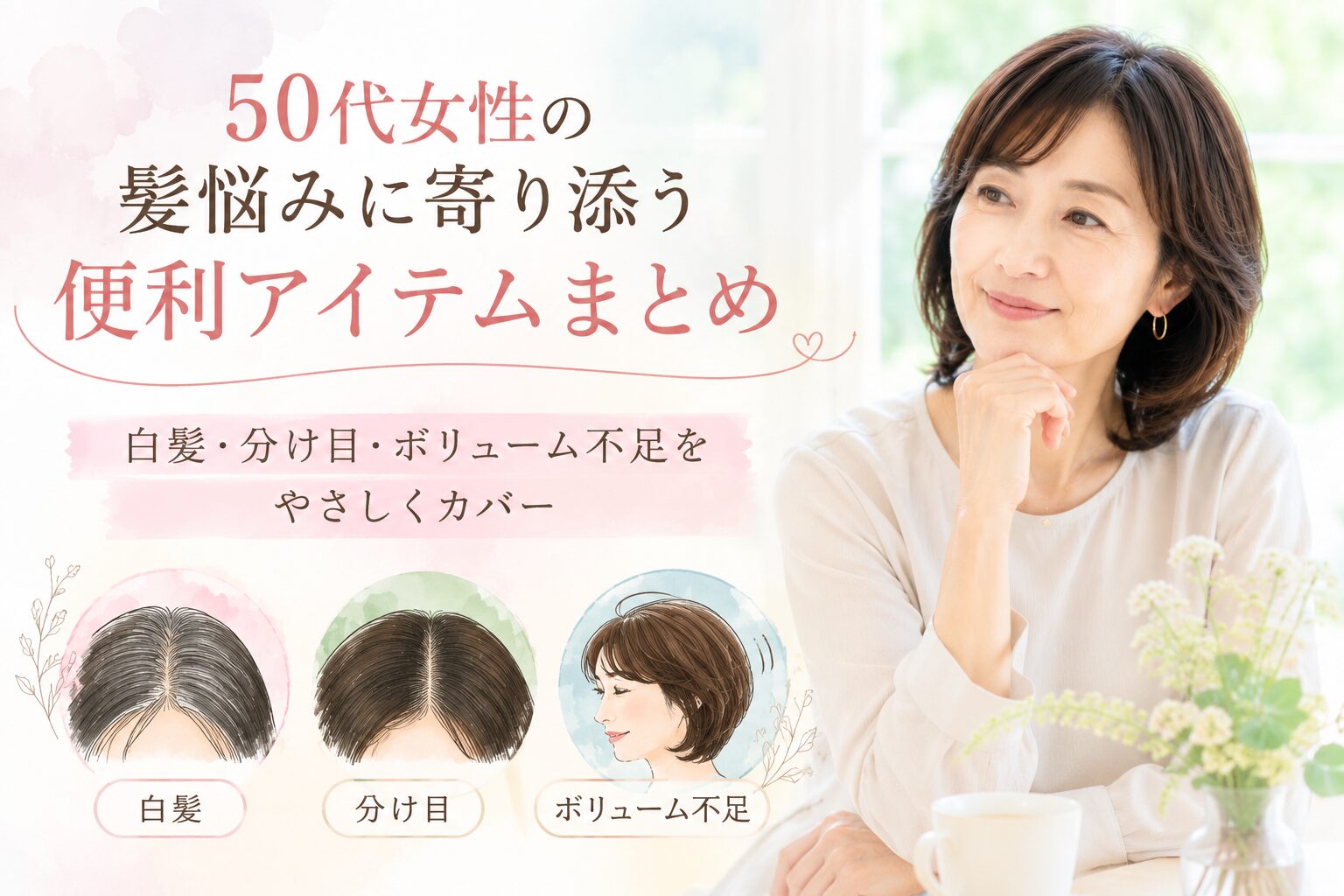 50代女性が便利アイテムを調べている